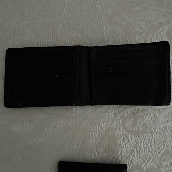 Coach chocolate brown Signature leather wallet with ID wallet. - Picture 2 of 9